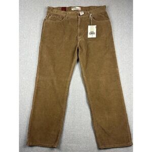 Levi's 559 Relaxed Straight Jeans Mens 40x30 Brown Corduroy Casual Pants NWT